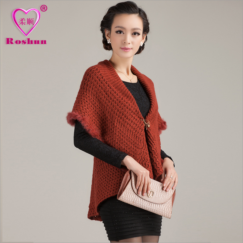 Free shipping The new listed 2013 spring women cardigan elegant cape outerwear sweater cloak Promotion