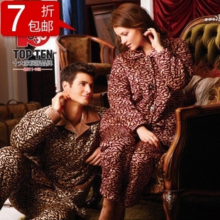 Free shipping The new listed Gift thickening cotton-padded lovers sleep set 7224xxxl female plus size xxl Promotion