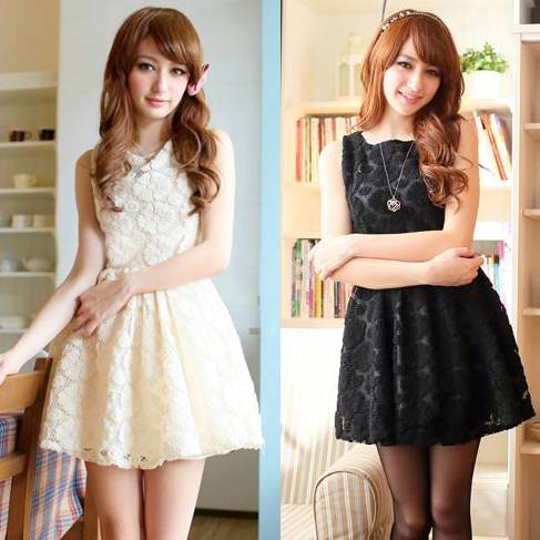 Free shipping The new listed Women's 2013 summer sexy fashion lace gauze sleeveless dress one-piece dress l0867