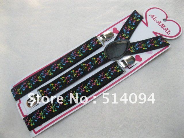Free shipping the new version of the stylish piano key strap 2.5cm elastic strap black and white suspenders