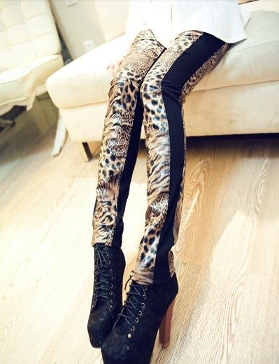 Free shipping The new women tiger leather thick fashion leggings