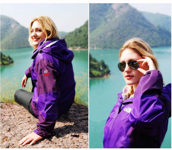 Free Shipping the northing Jackets,Two In One Gore Tex Ski Jacket faceing women hooded coat ,Wholesale Jacket Men winter