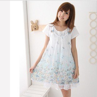 free shipping the summer women pregnant dress  pregnant women  chiffon skirt