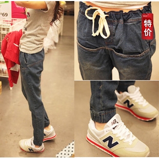 Free Shipping The trend of the spring 2013 fashion jeans female fashion loose casual skinny pants all-match women's jeans