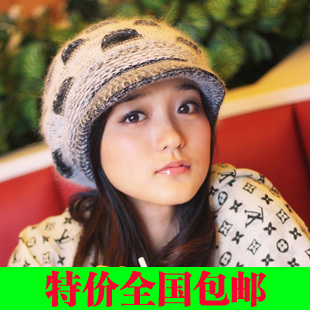 FREE SHIPPING Thermal rabbit fur hat knitted hat knitted hat women's autumn and winter