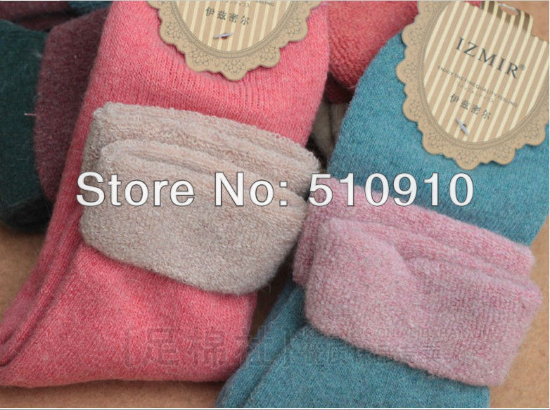 Free Shipping Thick Warm Wool Women Winter Socks Asia Size