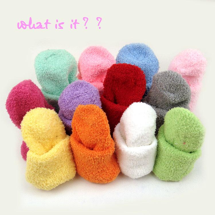 Free shipping, Thickening candy color stripe thermal socks cashmere socks towel socks floor socks coral fleece male Women