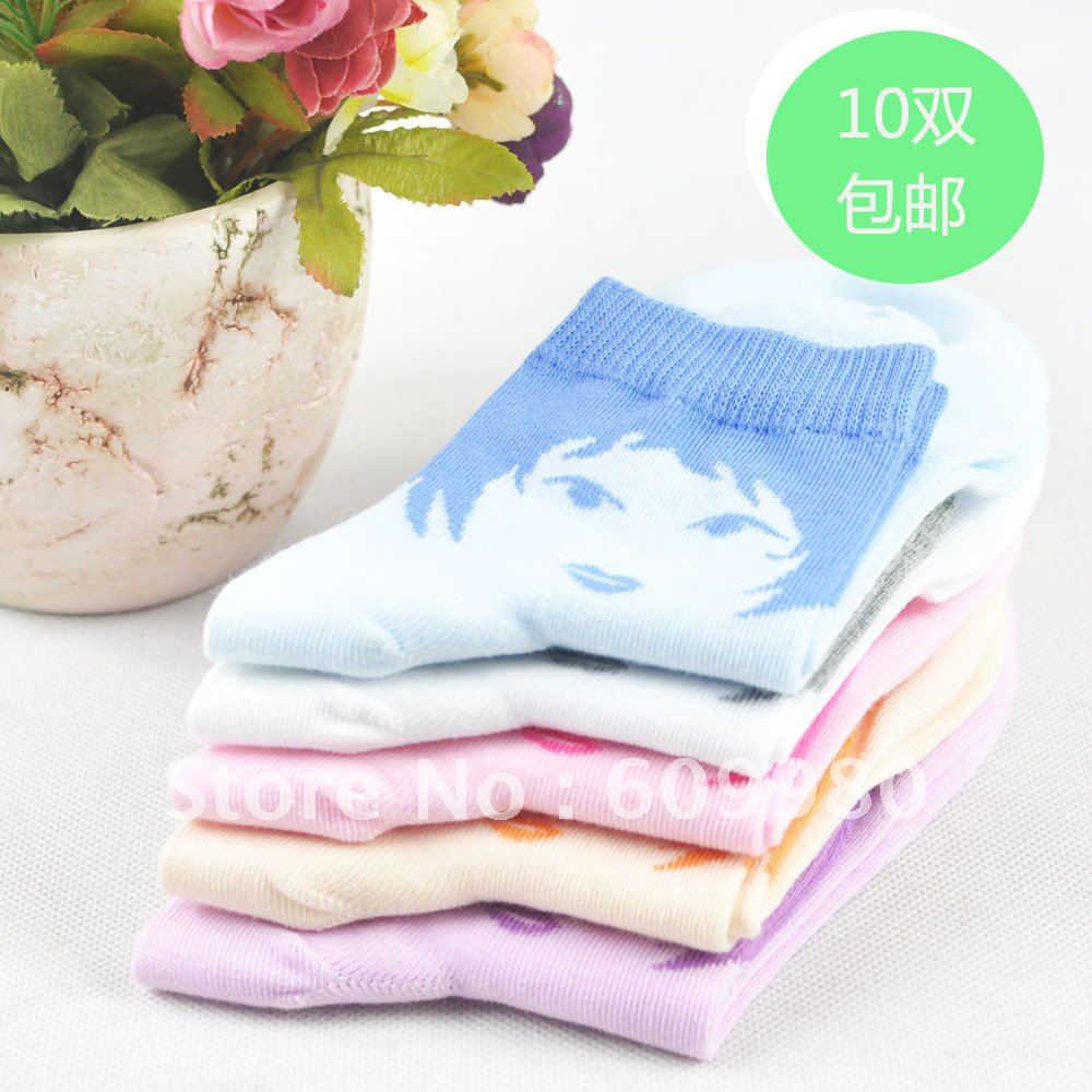 Free shipping Thin cotton socks  short handmade