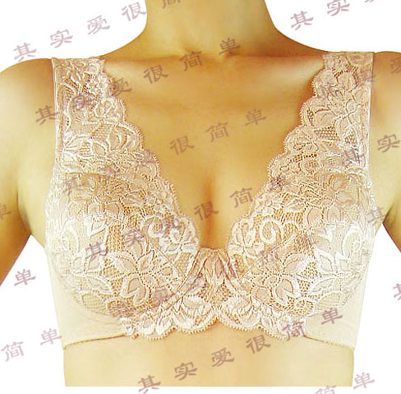 Free Shipping Thin plus size large cup bra full cup side gathering net colored 75-90bcd mm  brassiere