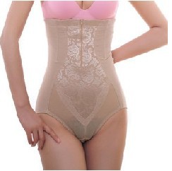 Free shipping thin style super-elevation waist abdomen drawing pants women body shaping pants trigonometric slimming WU1638