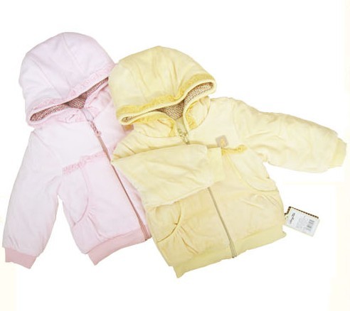 free shipping TONGTAI 8130 baby velvet wadded jacket baby set child cotton-padded jacket 90 - 110 female child