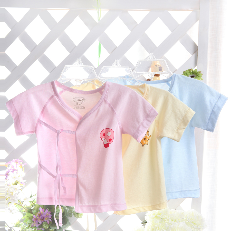 Free Shipping Top boneless seamless newborn baby monk clothes top modal underwear