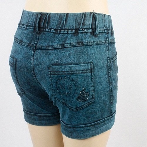 free shipping top grade women shorts  printed denim shorts 3 colors hot pants comfortable cotton jeans shorts women 2pairs/lot