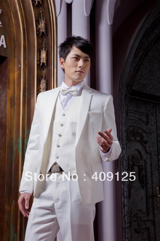 FREE shipping Top men's wedding suits Groom wear complete designer tuxedos Bridegroom groomsmen suits for men custom-made N367