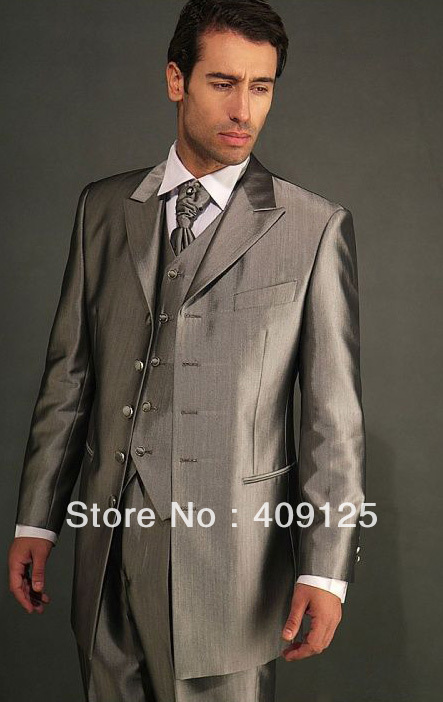 FREE shipping Top men's wedding suits Groom wear complete designer tuxedos Bridegroom groomsmen suits for men custom-made N455