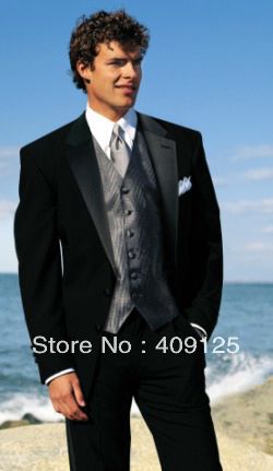FREE shipping Top men's wedding suits Groom wear complete designer tuxedos Bridegroom groomsmen suits for men custom-made N460