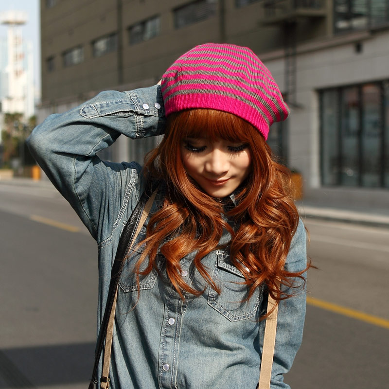free shipping, Topcul spring new arrival beret hat, female yarn knitted