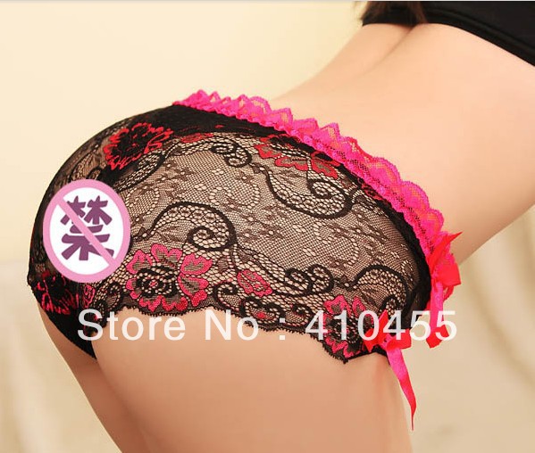 Free shipping transparent bud silk sexy underwear female briefs temptation,valentine's day gift,use EMS send goods