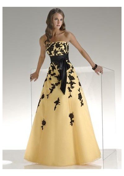 Free shipping Tulle Strapless with Detachable Sash and A line Skirt Floor Length Elegant Gown P-0023