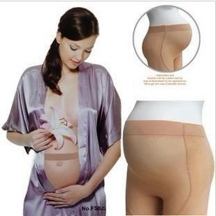Free shipping ultra-thin Core-spun Yarn maternity pantyhose+plus size female socks