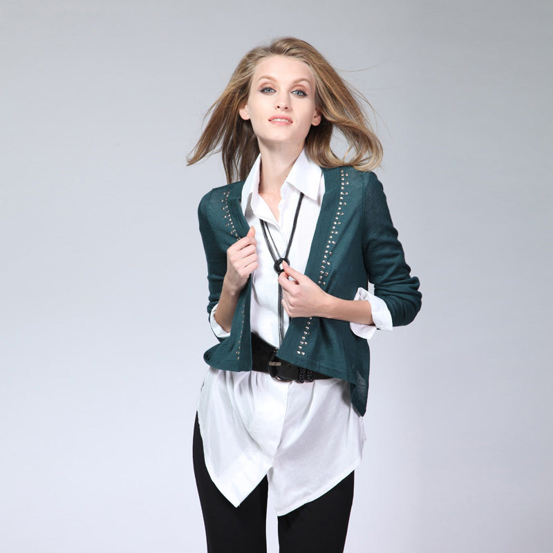 free shipping Um 2012 spring and short animated film V-neck shorts summer cardigan waistcoat female sweater