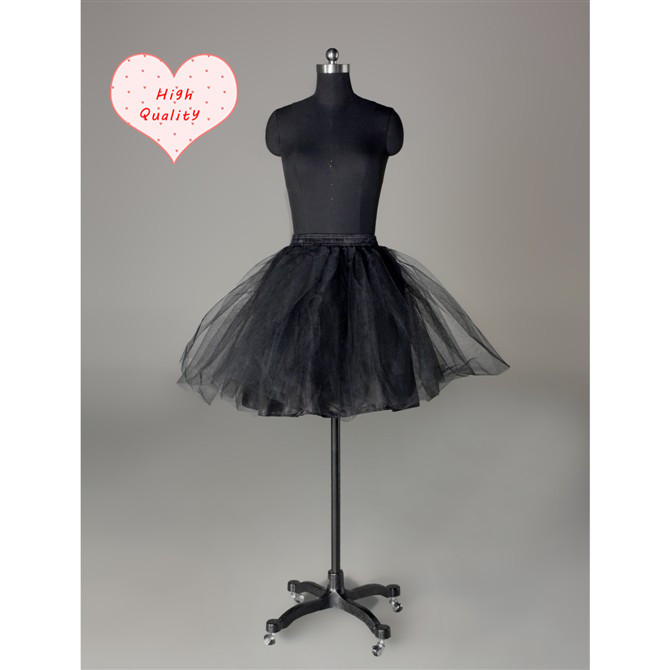 Free Shipping Underskirt Short Dress 2013 New Black Popular Fashion Mini Colored High Quality Wedding Accessories Petticoat-017