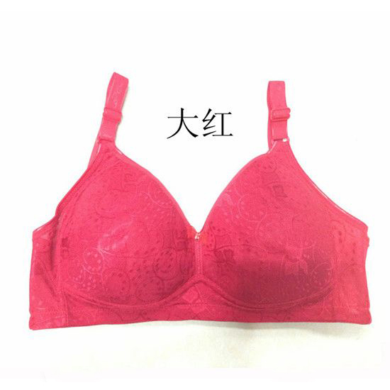 Free shipping Underwear bra wireless 90c 44c 100c boneless red