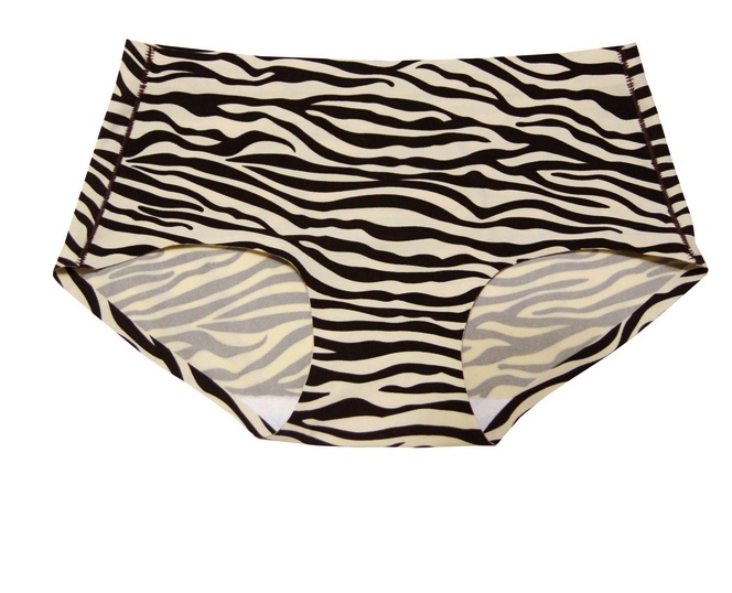 Free shipping USD3.99/PCS Zebra print seamless underwear panties  [Deareasy factory store]