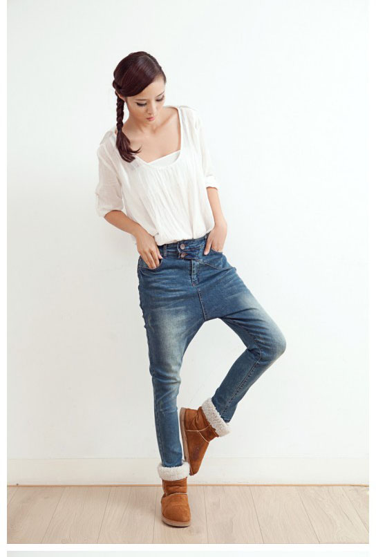 Free shipping! Va-05 2012 female hanging crotch pants ankle length trousers skinny jeans boot cut jeans - 0.42
