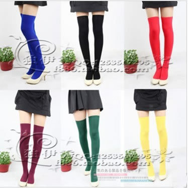 FREE SHIPPING Velvet chromophous autumn and winter stockings long socks sexy