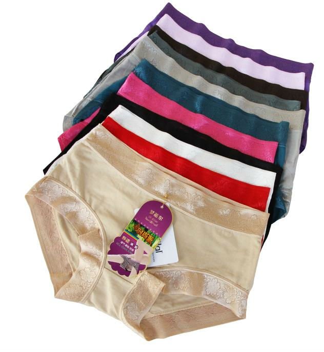Free shipping via DHL, lady's seamless pants, briefs, modal material, wholesale 60pcs/lot