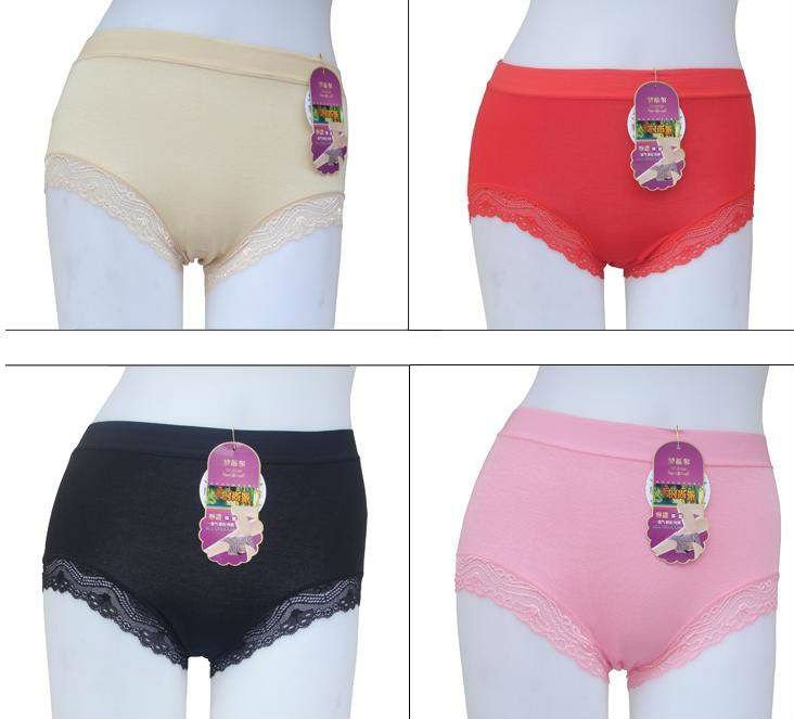 Free shipping via DHL/UPS, super soft  lady's pants, briefs, Collagen fiber material, wholesale 60pcs/lot