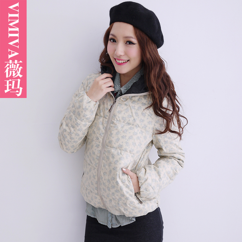 Free shipping Vimiva depreciating Women gauze down coat long-sleeve 1326