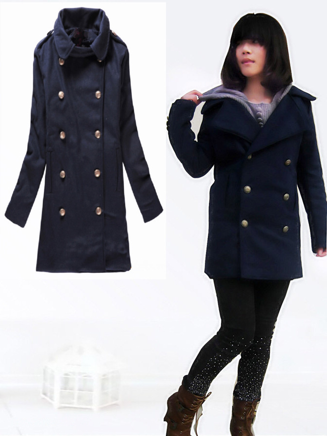 FREE SHIPPING vintage buckle body shaping gentlewomen outerwear long-sleeve casual turn-down collar trench