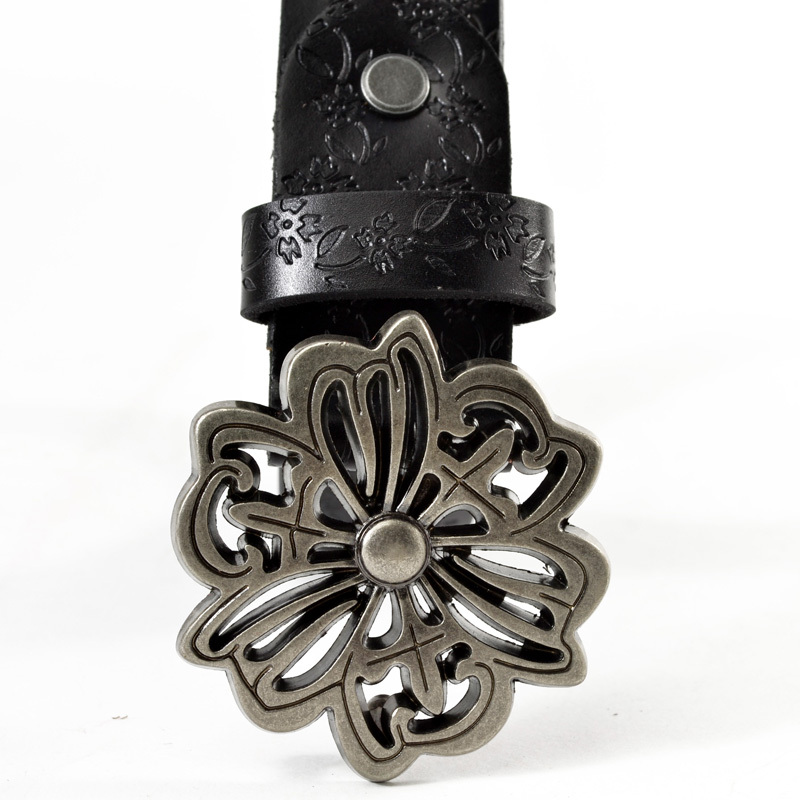 Free shipping Vintage carved belt female genuine leather strap genuine leather fashion decoration carved women's thin belt A494