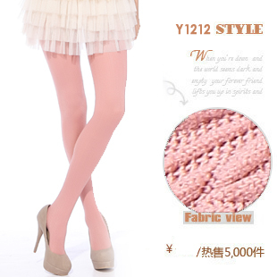 Free Shipping Vintage white color pantyhose stockings female princess ultra-thin multicolour velvet candy color pantyhose