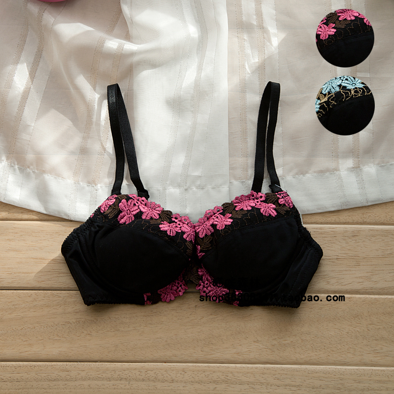 Free shipping Voice exquisite embroidery flower comfortable underwear bra 0.08kg