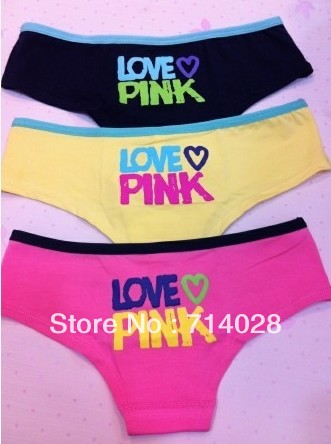 free shipping  VS pink for women,ladies underwear panties, female boxer underwear, womens underpants