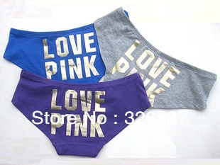 FREE SHIPPING! VS victoria's pants solid pants women underwear lady's pants pink series low cut pants preppy style