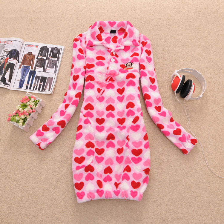 Free Shipping, W-09 2012 beautiful elegant coral fleece comfortable sleepwear bathrobes lounge - 0.4