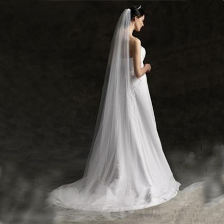 free shipping wedding accessories bride long veils