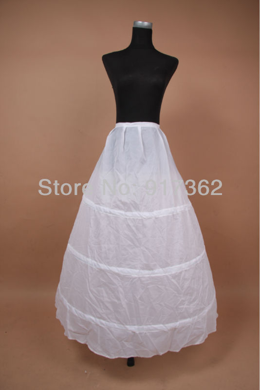 Free shipping! Wedding dress bustle 3 steel ring dress crinoline high quality white fashion simple pannier