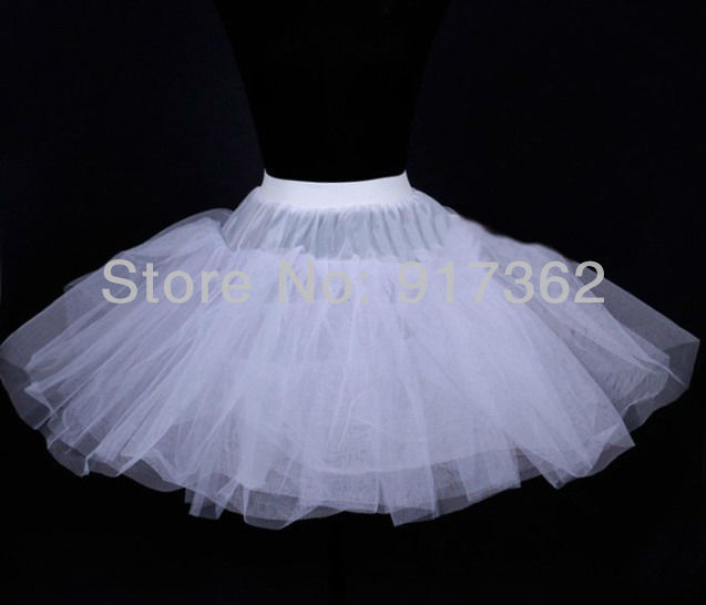Free shipping! Wedding dress short battle bustle 3 gauze bouffant crinoline white fashion pannier, wholesale!