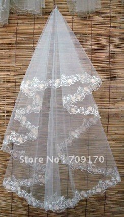 Free Shipping Wedding Dress Veil/Mantilla