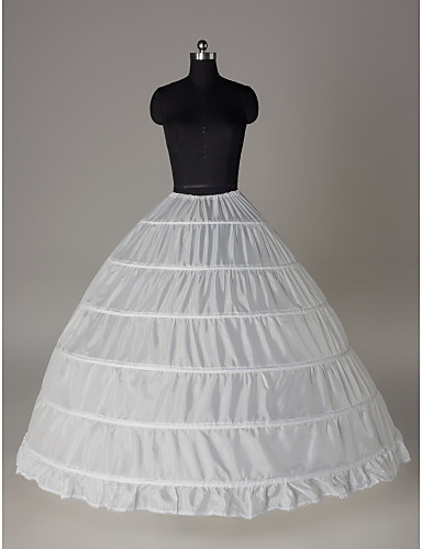 Free Shipping Weeding Bridal White Petticoat Nylon Ball Gown Full Gown 1 Tier Floor-length Slip Style Fashion Wedding Dress 2013