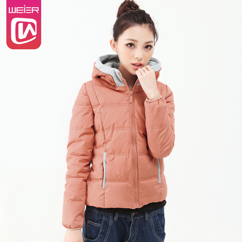 FREE SHIPPING Weier wadded jacket women's short design short wadded jacket winter outerwear women's cotton-padded jacket