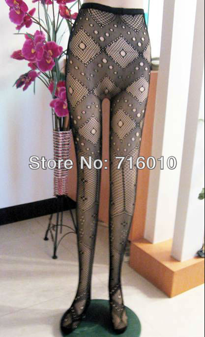 free shipping Western style hole punk pattern pantyhose Non open-crotch pantynose Tights leggings women sexy pantihose 5343