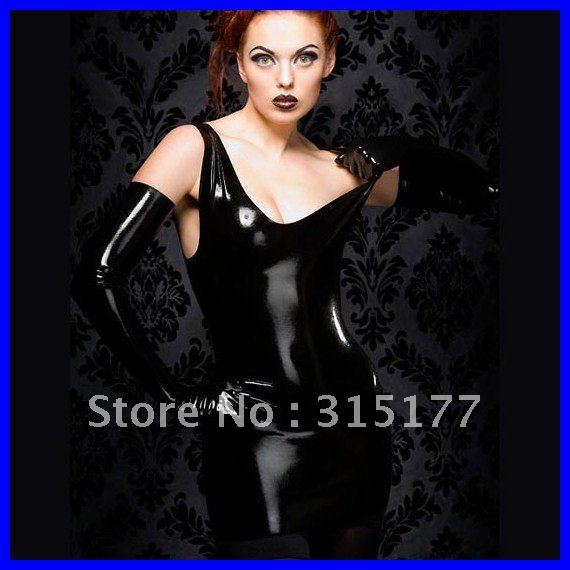 Free shipping Wetlook Sassy Bodycon Dress Sexy clubwear Faux Leather Dress new fashion 2012 Wholesale 10pcs/lot 9125