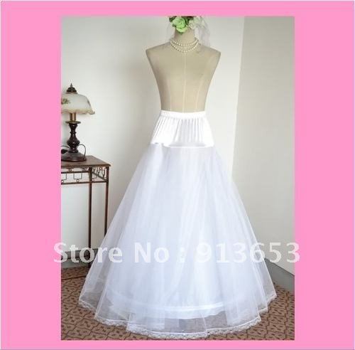 Free shipping White 1 Hoops A -Line Wedding dress Bridal Accessories Petticoat/Underskirt Newest Gorgeous exquisite