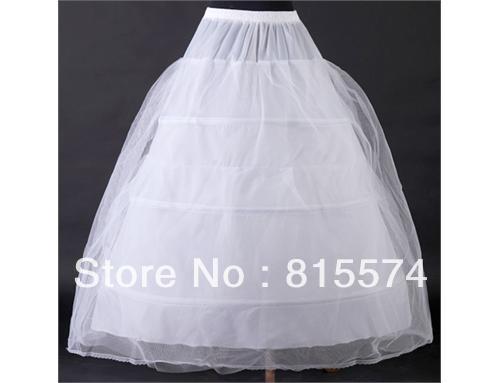 Free shipping! White 3 Hooped petticoat crinoline Netting Wedding Dress Crinoline Petticoat